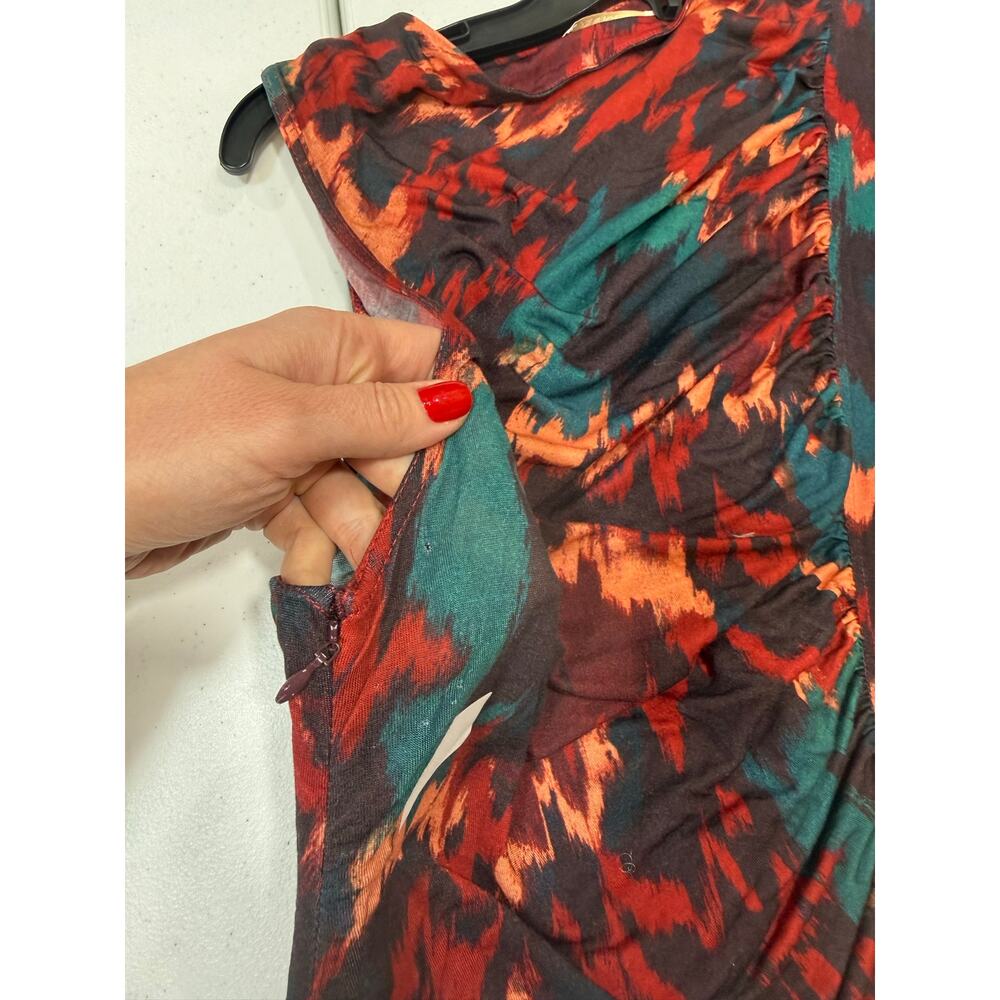 Ulla Johnson Livia multicolor ruched maxi Dress Medium - Picture 7 of 8